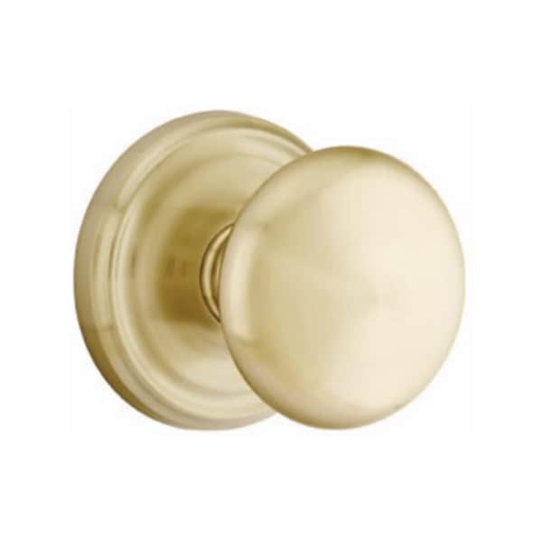 Emtek Providence Knob Dummy Pair with Regular Rose for 1-1/4 in to 2 in Door Satin Brass Finish 8050PUS4 - main